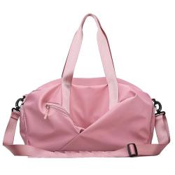 Fashion Nylon Waterproof Sports Gym Fitness Bag  with Shoebox Custom Logo Duffel bag Women's Travel bag