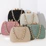 2024 New Evening Bag Rhinestone Chain Handbag Crossbody Small Square Bag Celebrity Banquet Clutch Bag