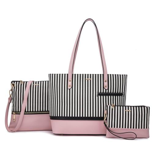 Lovevook Fashion luxury Tote Bags Shoulder Purse Work Bags Sets Women Designer 3 in 1 PU Leather crossbody purses and Handbags
