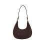 Hot sale women's shoulder bag fashion design Lady's handbags candy color felt material crescent bag
