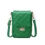 Embroidered mobile phone bag 2024 ladies crossbody bags female diamond lattice embroidery women's shoulder bag