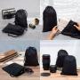 Original Muslin Cotton Bags With Drawstring OEM Customized LOGO Printing Drawstring Pouch For Daily Storage