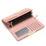 New Women's Long Solid Color Multi Card Wallet