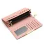 New Women's Long Solid Color Multi Card Wallet