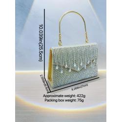 Luxury crystal tassel party clutch bag purses women's wedding dress rhinestone clutch bag evening bags dinner clutch handbags