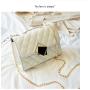 2023 New Korean Small Square Bag With Lock Fashion Chain Single Shoulder Messenger Bag Luxury Female Diamond lattice Handbag