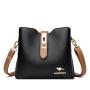 Women's Messenger Bags New 2024 Handbag Contrast Color Crossbody Shoulder Bag for Women Fashion Bucket Bag