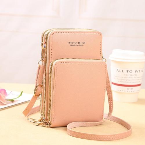 2024 New Touch screen Mobile Phone Bag Small Mini Single Shoulder Crossbody Bag Zipper Wallet Fashion Mobile Phone Messenger Bag