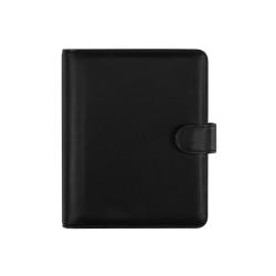 Eco friendly PU leather ring binder planner leather agenda high quality leather ring planner
