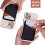 KBW417 Wholesale RFID Anti-theft Brush Leather Card Holder Magsafe Leather Wallet Magnetic Phone Card Case