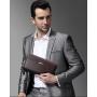 ZF219 Explosive PU Leather Men Wallet Long Zipper Clutch  Phone Bag Casual Double Zipper Business Clip Case Card Case