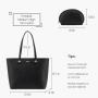 LOVEVOOK Quality Custom logo Stylish Office laptop Bag with Clutch Purses and Handbags Waterproof Woven Leather bag for Women