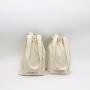 High Quality Embroidery Canvas Cotton Tote Pouch Drawstring Baby Clothing Shoe Dust Canvas Shopping Bag