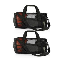 Gelory Wholesale Large Capacity Foldable Travel Duffle Bag Custom Women Travelling Mesh Duffle Bag