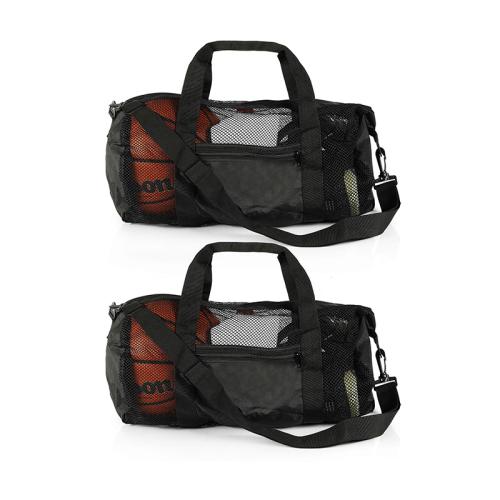 Gelory Wholesale Large Capacity Foldable Travel Duffle Bag Custom Women Travelling Mesh Duffle Bag