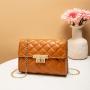 2024 Ladies Fashion Mobile Phone Bag New Embroidered Small Square Bag with Diamond Chain for Ladies Wholesale