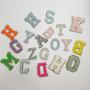 Factory Self-Adhesive Glitter Base Letter Patches A-Z 26 Alphabets Full Sets DIY Sticker Patch Monogram Chenille Letter Patches