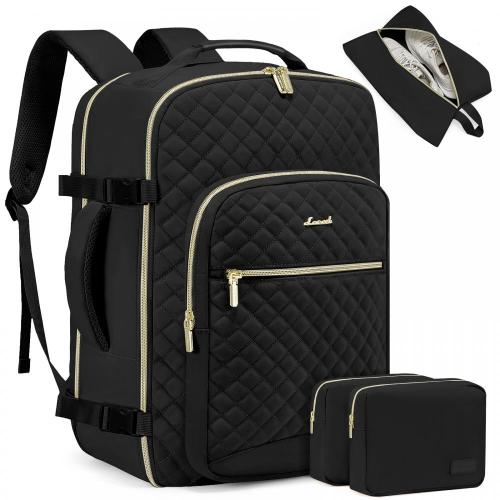 LOVEVOOK 40L Multifunction Smart Travel Backpack with 3 packing cubes for Travelling Business 17in Laptop Backpack With USB Port