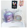 Manufacturer Custom Women Leather Ita Backpack PVC Window Clear Ita Bag for Pin Display
