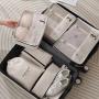 Customized white black 8pcs packing cubes for storage luggage high quality travel organizer compression packing cubes set