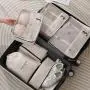Customized white black 8pcs packing cubes for storage luggage high quality travel organizer compression packing cubes set