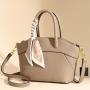 Large capacity single shoulder crossbody commuting tote bag pu leather brown crossbody bags handbag for woman