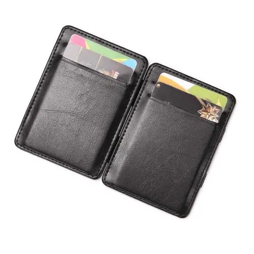 KHF555  2023 Cross-border Fashion Creative Magic PU Wallet Short Men's Money Clip Flap Card Bag Wallet Wholesale