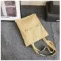 Large Transparent Canvas Handbag Cute Shoulder Handbag Ladies PVC custom embroidery with clear window pain bag