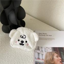 Custom Design Embroidery Plush Purse Cute Cartoon Little Bear Plush Wallet