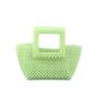 Wholesale handmade resin green beaded Handbag Pearl Bag Famous Design Women Acrylic tote Bag Summer Bag Hollow Out 2024