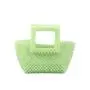 Wholesale handmade resin green beaded Handbag Pearl Bag Famous Design Women Acrylic tote Bag Summer Bag Hollow Out 2024