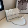 Solid Color Sewing Chain Bag for Women 2022 New Fashion Korean Version Western-style Texture Women's Shoulder Bag