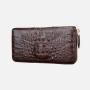Cartera De Cuero Para Hombre  Authentic Genuine Crocodile Skin Real Croc Leather Men's Clutch Bag Hand Zipper Wallets For Men