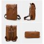 ZWY228 Wholesale Men Vintage Business Work Travel Shoulder Bag PU Daily Casual Outdoor Backpack New Fashion Lightweight Backpack