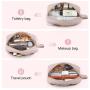 Customized Elegant Roomy Cosmetic Pouch for Purse Travel Makeup Bag Zipper Pouch Toiletry Cosmetic Bags