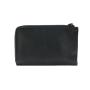 Black zip clutch bag for women cow leather zipper clutch bag card holder wallet