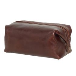 travel leather zipper toilet bag large leather dopp kit big capacity toilet bag