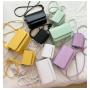 KBW125 2023 Ramadan Offers Hot Sale Simple PU Textured Shoulder Messenger Bag Casual Girls Mini Bag