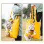 ZR847 Pet Bag Dog Cat Travel Exposed Head Portable Shoulder Tote Bag Lovely Canvas Breathable Fabric Portable Outdoor Pet Bag