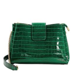 New Custom Fashion Styles Ladies Handbags Shoulder Bag Green Embossed Croc Texture Luxury Crossbody Bags Handbags For Women