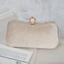 New Velvet Gilded Retro Party Handbag Evening Bags for Women Wedding Bag Celebrity Solid Color Qipao Dress Bag Lock Buckle