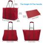 LOVEVOOK 2022 new arrival Large Multipurpose Shoulder Gym Poole Bag for Women with Small Purse 2 pcs Travel Tote beach Bags