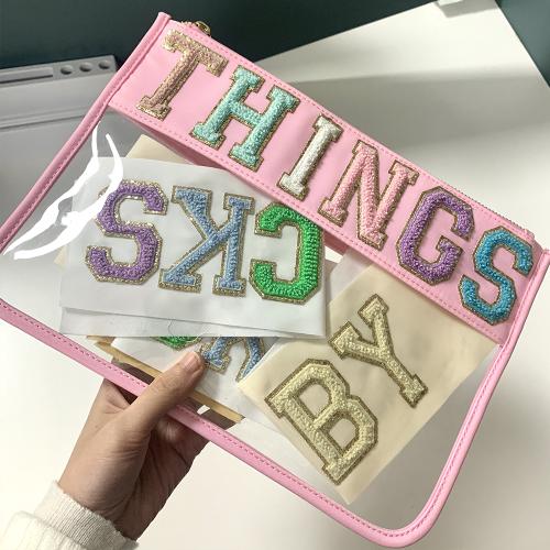 Keymay Bag Wholesale Birthday Christmas Gift Clear Makeup Bag Travel Clear Flat Pouch Women Transparent Nylon Pvc Cosmetic Bag
