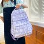 ZR837 New Fashion Girls Schoolbag Nylon Waterproof Backpack Custom Logo High Quality Schoolbag Travel Student Zipper Laptop Bag