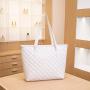 2024 New PU Leather Embroidered Tote Bag for Women Fashion Low Price Ladies Handbag Large Capacity Shoulder Phone Bag for Women