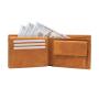 Nice genuine leather slim coin wallet men's id wallet RFID blocking