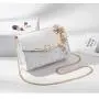 Stylish Versatile Golden Chain Strap Ladies Designer Purse Bowknot-decoration Cross Body Messenger Bags For Women