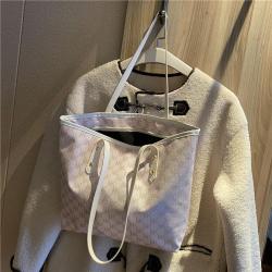 Women Handbags Luxury Ladies Cross Body Customized Logo Printed Leather Cotton Shopping Tote Bags 2023
