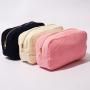 Rts No Moq S M L XL  Mini Coin Purse Striped Make Up Beauty Storage Travel Cosmetic Bag Organizer  Pouches Corduroy Cosmetic Bag