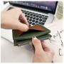 HR589 New Women's Wallet PU Leather Short Contrasting Colors Card Holder Women's Small Simple Lightweight Girl's Coin Purse